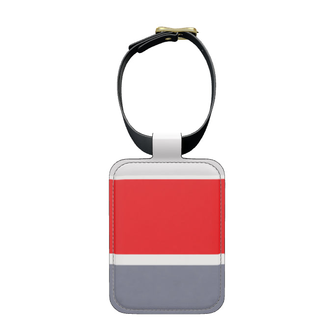 Transatlantic Crimson Luggage Tag