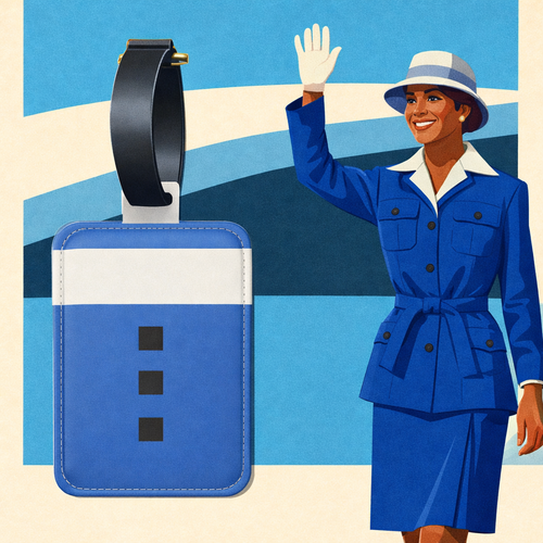 Clipper Blue Luggage Tag