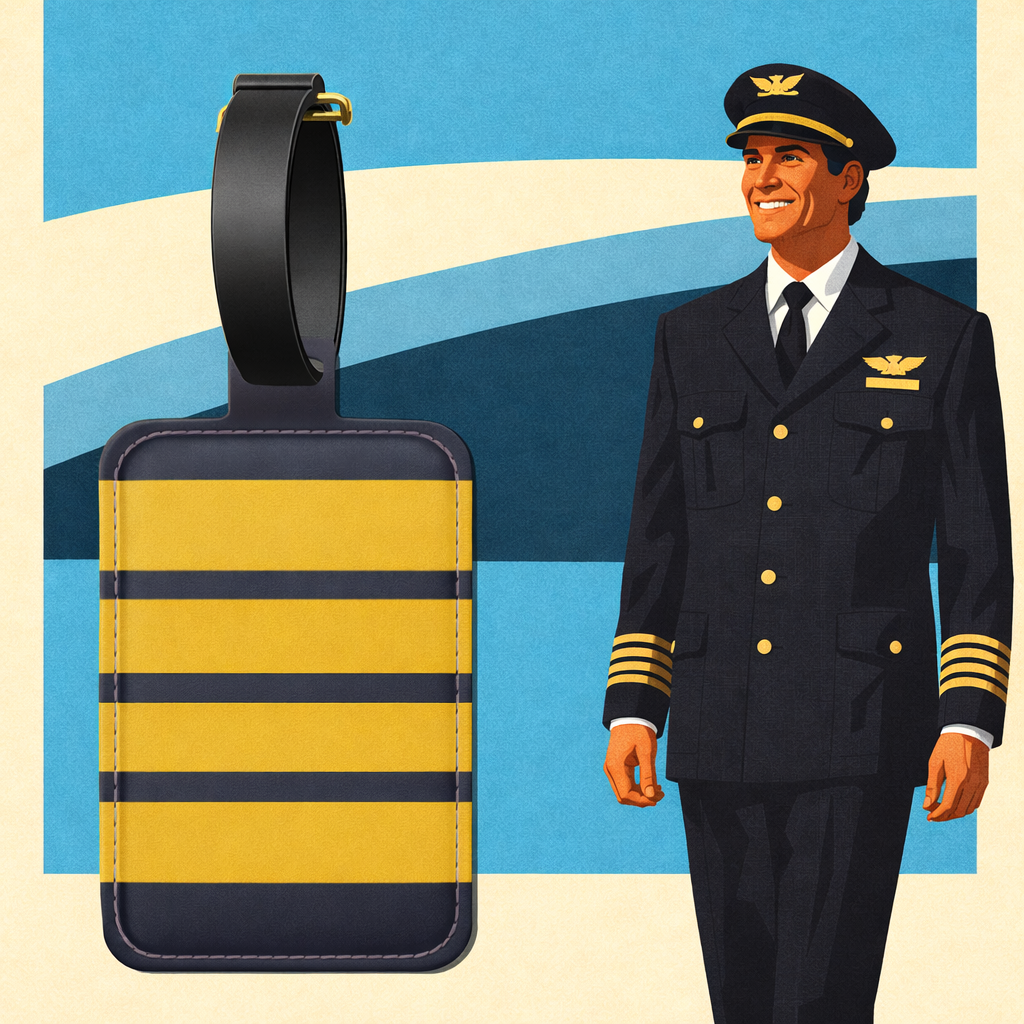 Captain's Navy Luggage Tag
