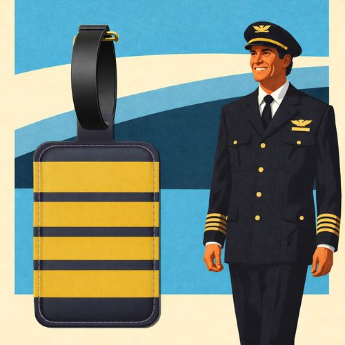 Captain's Navy Luggage Tag