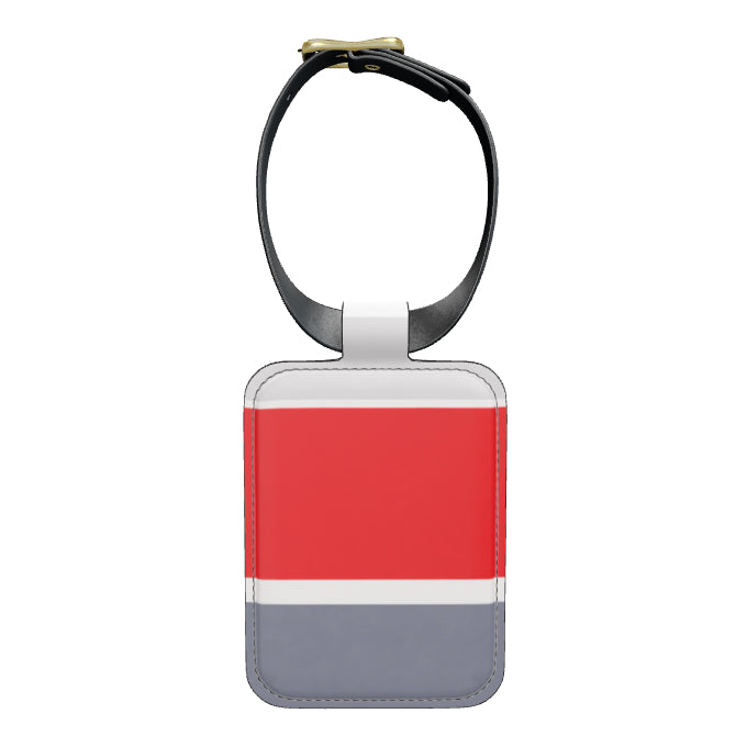 Transatlantic Crimson Luggage Tag
